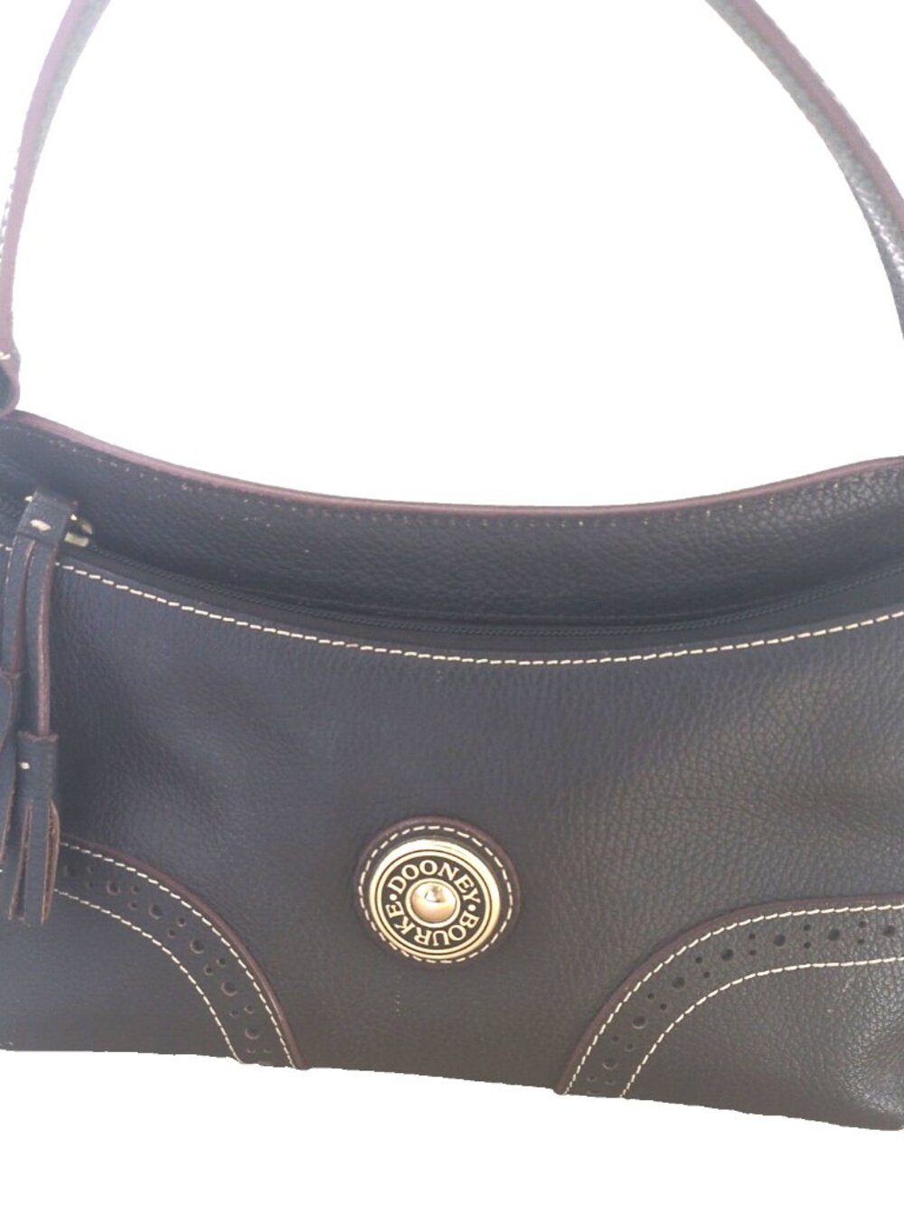 Dooney & Bourke Brown Medium Over the Shoulder Leather Handbag